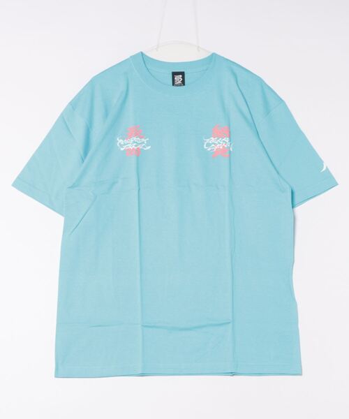 sunny branch（サニーブランチ）の「★KINJAZ★Graphic T（Tシャツ/カットソー・メンズ・ブラック/サックスブルー・LARGE/MEDIUM）」の2枚目の写真
