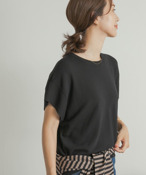 ITEMS URBANRESEARCH ニット セーター コンパクト半袖ニット