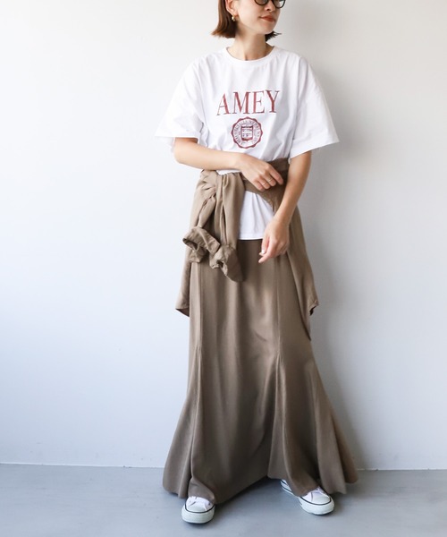 マイカアンドディール　アメリカーナ　コラボTシャツ　ウォッシュロゴTシャツ AMERICANA（アメリカーナ）の「【AMERICANA×MICA&DEAL】