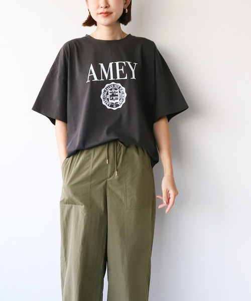 マイカアンドディール　アメリカーナ　コラボTシャツ　ウォッシュロゴTシャツ AMERICANA（アメリカーナ）の「【AMERICANA×MICA&DEAL】