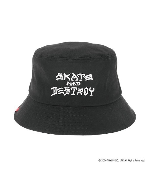 Manhattan Portage（マンハッタンポーテージ）の「THRASHER Bucket Hat（ハット・メンズ・ブラウン/ブラック・FREE）」の5枚目の写真