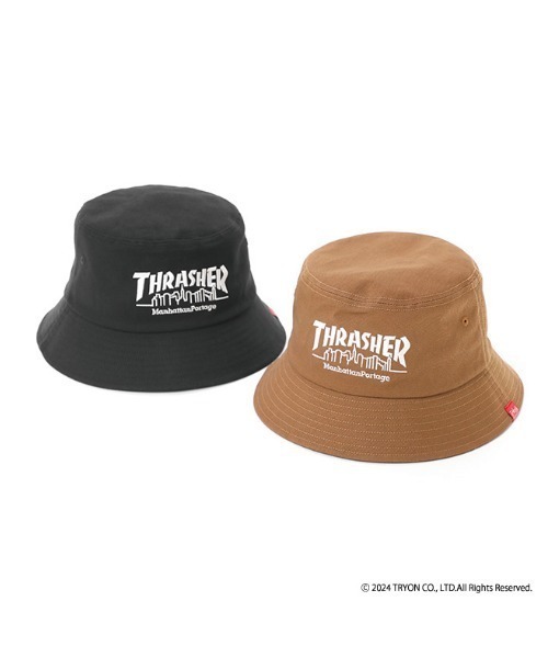 Manhattan Portage（マンハッタンポーテージ）の「THRASHER Bucket Hat（ハット・メンズ・ブラウン/ブラック・FREE）」の10枚目の写真