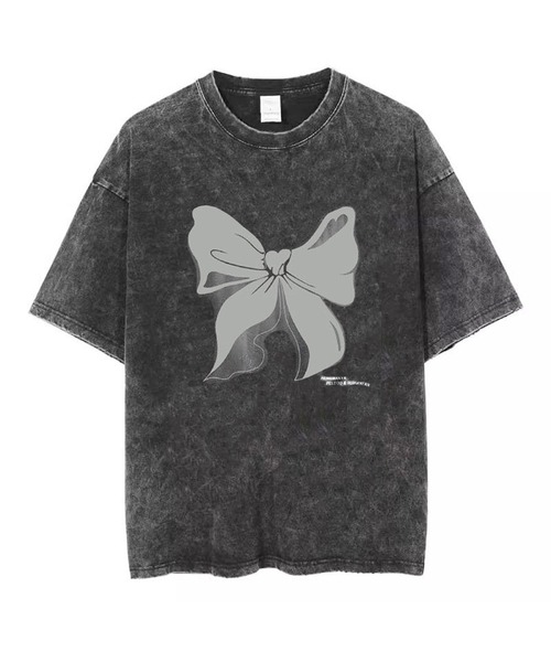 Sibra（シブラ）の「コットン100%グラフィックプリントピグメントビッグロゴTシャツ（Tシャツ/カットソー・レディース・ブラック系その他/ブラック・M）」の4枚目の写真