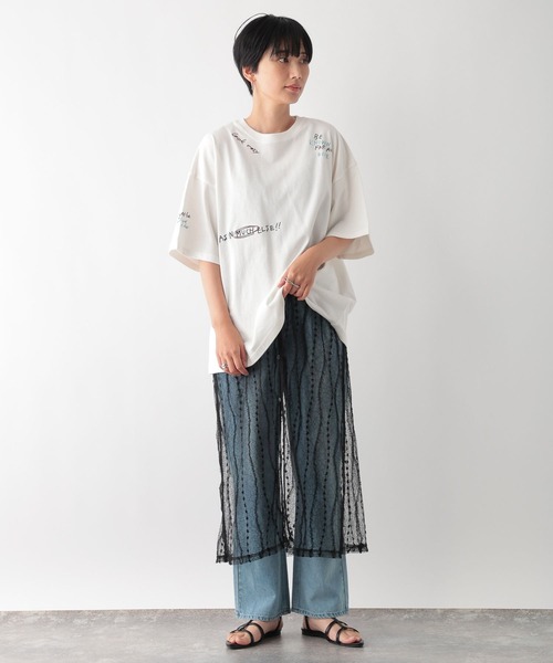 Cちゃん LEPSIM tシャツ リメイク風刺繍T 138739 レディース : ZOZOTOWN