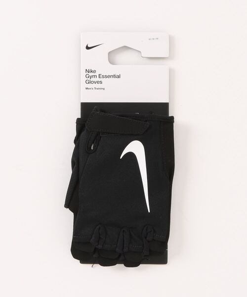 NIKE(ナイキ)の「《NIKEアパレル》MSエッセンシャルフィットネスグローブ2.0(スポーツグッズ・メンズ・ブラック×ホワイト/グレー系その他・M/L)」の1枚目の写真