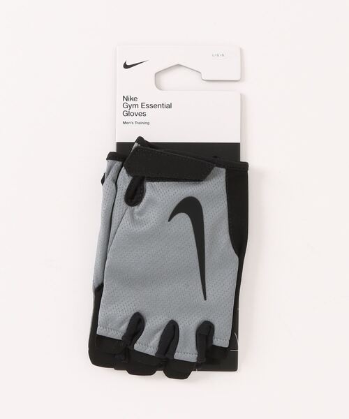 NIKE(ナイキ)の「《NIKEアパレル》MSエッセンシャルフィットネスグローブ2.0(スポーツグッズ・メンズ・ブラック×ホワイト/グレー系その他・M/L)」の2枚目の写真