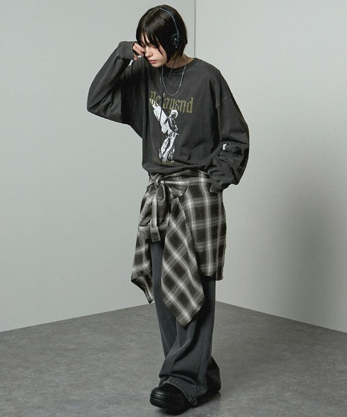 Alfred Alex（アルフレッドアレックス）の「【Alfred Alex】Gradient Checkered Shirt/グラデーションチェックシャツ（シャツ/ブラウス・メンズ・ブラック/ネイビー/レッド/イエロー/グレー/ブラウン/ブラウン系・M/L/S）」の22枚目の写真