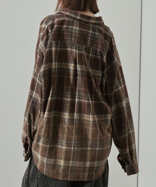 セール】【Alfred Alex】Gradient Checkered Shirt/グラデーション