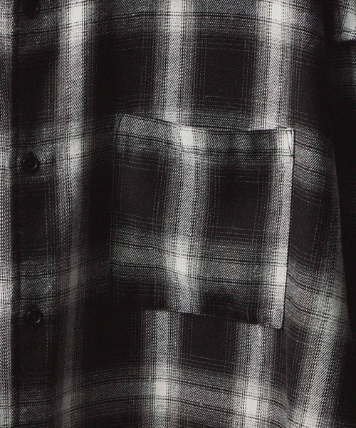alude 完売品グラデーションチェックシャツ Alfred Alex】グラデーションチェックシャツ（シャツ/ブラウス