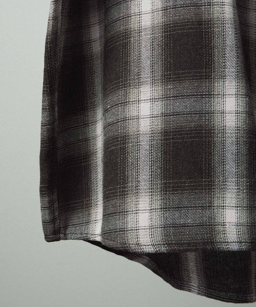 Alfred Alex（アルフレッドアレックス）の「【Alfred Alex】Gradient Checkered Shirt/グラデーションチェックシャツ（シャツ/ブラウス・メンズ・ブラック/ネイビー/レッド/イエロー/グレー/ブラウン/ブラウン系・M/L/S）」の17枚目の写真