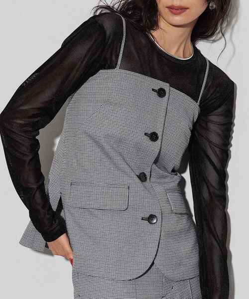 【セール】ベアトップチェックジレ（ベスト）｜GALLEST（ギャレスト）