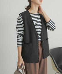 URBAN RESEARCH DOORS | ツイードフリンジベスト(ベスト)