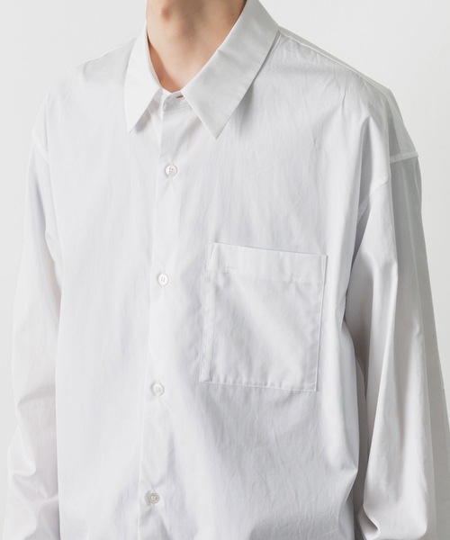 ATTACHMENT（アタッチメント）の「170/2 スビン ブロードL/Sシャツ / 170/2 SVIN BROAD L/S SHIRT（シャツ/ブラウス・メンズ・ホワイト/ブルー/ブラック・1/3/2）」の4枚目の写真