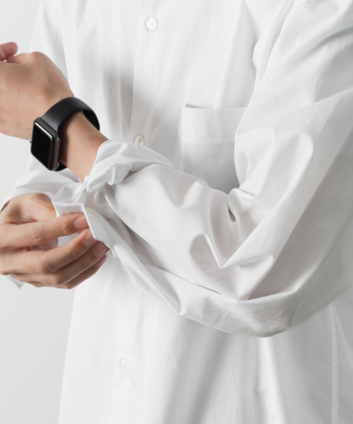 ATTACHMENT（アタッチメント）の「170/2 スビン ブロードL/Sシャツ / 170/2 SVIN BROAD L/S SHIRT（シャツ/ブラウス・メンズ・ホワイト/ブルー/ブラック・1/3/2）」の8枚目の写真