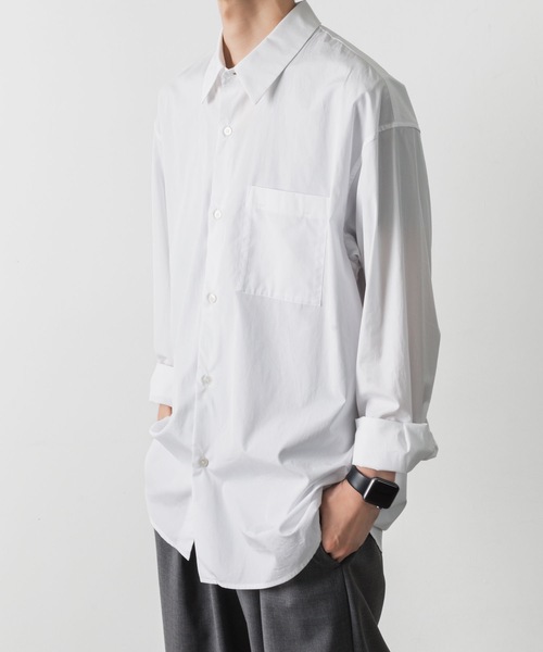 ATTACHMENT（アタッチメント）の「170/2 スビン ブロードL/Sシャツ / 170/2 SVIN BROAD L/S SHIRT（シャツ/ブラウス・メンズ・ホワイト/ブルー/ブラック・1/3/2）」の9枚目の写真