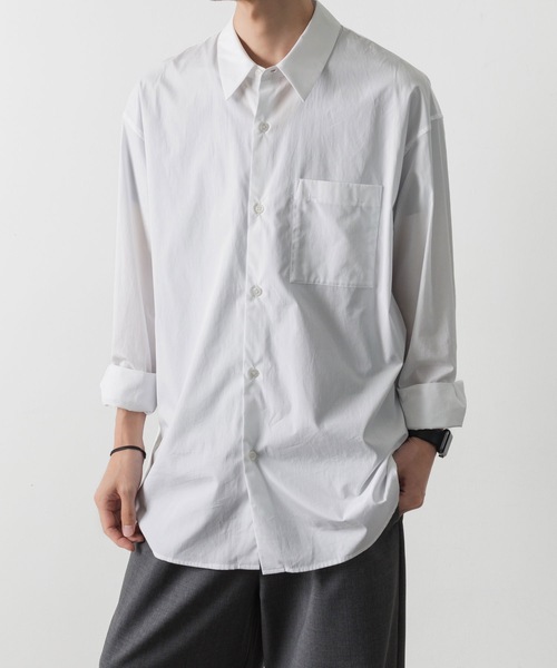 ATTACHMENT（アタッチメント）の「170/2 スビン ブロードL/Sシャツ / 170/2 SVIN BROAD L/S SHIRT（シャツ/ブラウス・メンズ・ホワイト/ブルー/ブラック・1/3/2）」の10枚目の写真