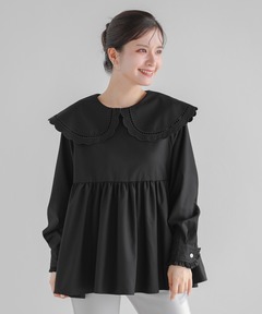 アメリヴィンテージ　BLACK TULLE RAFFLE CAMI TOP BLACK TULLE RAFFLE CAMI TOP