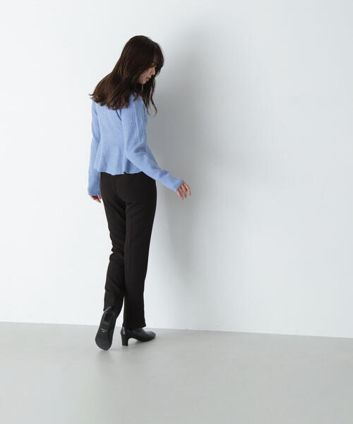 NATURAL BEAUTY BASIC（ナチュラルビューティーベーシック）の「◇リンクスペプラムカーディガン（カーディガン/ボレロ・レディース・オフホワイト/ブルー/ブラック・FREE）」の20枚目の写真