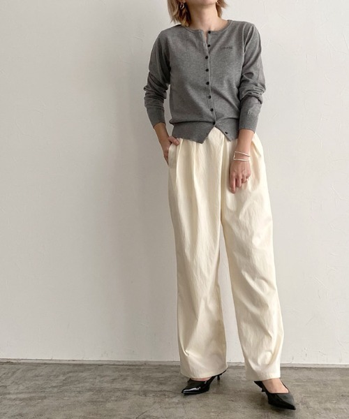 RASW（ラス）の「[RASW]ビスコース刺繍ロゴカーディガン（カーディガン/ボレロ・レディース・ブラウン/杢グレー・M/L）」の16枚目の写真