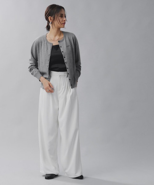 RASW（ラス）の「[RASW]ビスコース刺繍ロゴカーディガン（カーディガン/ボレロ・レディース・ブラウン/杢グレー・M/L）」の13枚目の写真
