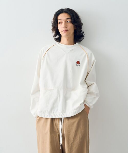 CRAFT STANDARD BOUTIQUE（クラフトスタンダードブティック）の「URANIWA MIGHTY WHT DENIM P/O（Tシャツ/カットソー・レディース・ホワイト・M/L/XL）」の2枚目の写真