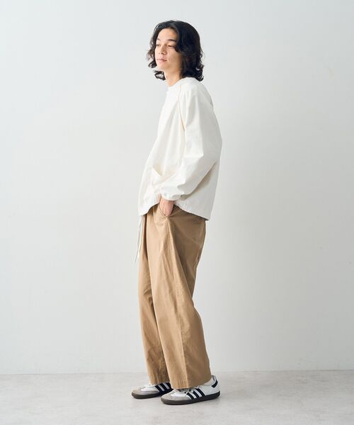 CRAFT STANDARD BOUTIQUE（クラフトスタンダードブティック）の「URANIWA MIGHTY WHT DENIM P/O（Tシャツ/カットソー・レディース・ホワイト・M/L/XL）」の8枚目の写真
