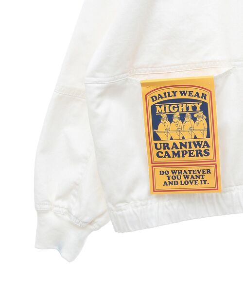 CRAFT STANDARD BOUTIQUE（クラフトスタンダードブティック）の「URANIWA MIGHTY WHT DENIM P/O（Tシャツ/カットソー・レディース・ホワイト・M/L/XL）」の12枚目の写真