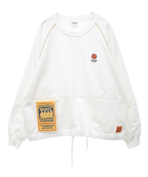 CRAFT STANDARD BOUTIQUE（クラフトスタンダードブティック）の「URANIWA MIGHTY WHT DENIM P/O（Tシャツ/カットソー・レディース・ホワイト・M/L/XL）」の16枚目の写真