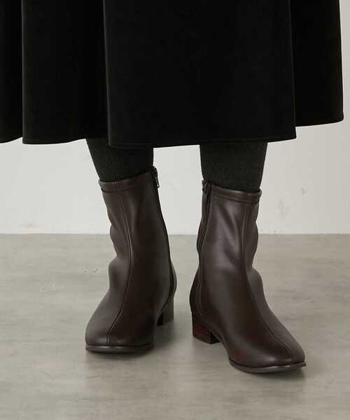 MELROSE claire(メルローズ クレール)の「【ソフトな足あたりのストレッチブーツ】(ブーツ・レディース・ダークブラウン/ブラック/グレイッシュベージュ・2/3/4)」の13枚目の写真