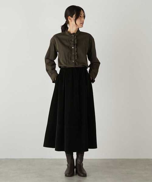 MELROSE claire(メルローズ クレール)の「【ソフトな足あたりのストレッチブーツ】(ブーツ・レディース・ダークブラウン/ブラック/グレイッシュベージュ・2/3/4)」の14枚目の写真