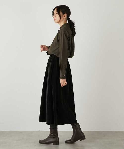 MELROSE claire(メルローズ クレール)の「【ソフトな足あたりのストレッチブーツ】(ブーツ・レディース・ダークブラウン/ブラック/グレイッシュベージュ・2/3/4)」の15枚目の写真