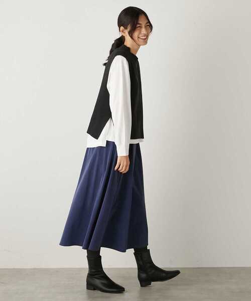 MELROSE claire(メルローズ クレール)の「【ソフトな足あたりのストレッチブーツ】(ブーツ・レディース・ダークブラウン/ブラック/グレイッシュベージュ・2/3/4)」の6枚目の写真