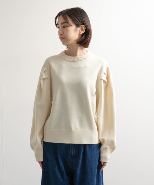 セール】『UR TECH 200日ニット』ショルダータックプルオーバー