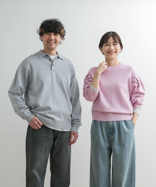 URBAN RESEARCH DOORS（アーバンリサーチドアーズ）の「『UR TECH 200日ニット』ショルダータックプルオーバー（ニット/セーター・レディース・ブラック/オフホワイト/ミント/ピンク/ネイビー・MEDIUM）」の10枚目の写真