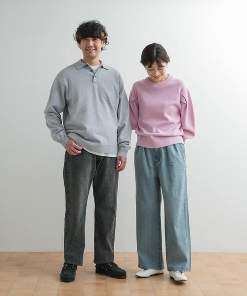 URBAN RESEARCH DOORS（アーバンリサーチドアーズ）の「『UR TECH 200日ニット』ショルダータックプルオーバー（ニット/セーター・レディース・ブラック/オフホワイト/ミント/ピンク/ネイビー・MEDIUM）」の11枚目の写真