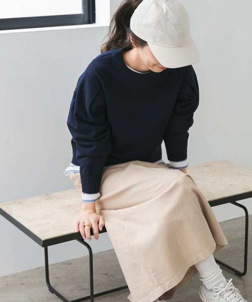 URBAN RESEARCH DOORS（アーバンリサーチドアーズ）の「『UR TECH 200日ニット』ショルダータックプルオーバー（ニット/セーター・レディース・ブラック/オフホワイト/ミント/ピンク/ネイビー・MEDIUM）」の14枚目の写真