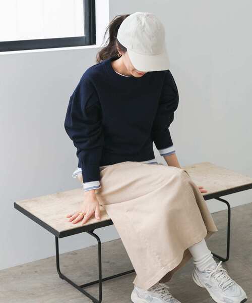 URBAN RESEARCH DOORS（アーバンリサーチドアーズ）の「『UR TECH 200日ニット』ショルダータックプルオーバー（ニット/セーター・レディース・ブラック/オフホワイト/ミント/ピンク/ネイビー・MEDIUM）」の15枚目の写真