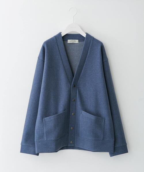 URBAN RESEARCH Sonny Label(アーバンリサーチサニーレーベル)の「ストレッチメルトンカーディガン(カーディガン/ボレロ・メンズ・ブルー系その他/ライトベージュ/チャコールグレー/ブラック・MEDIUM/LARGE)」の4枚目の写真