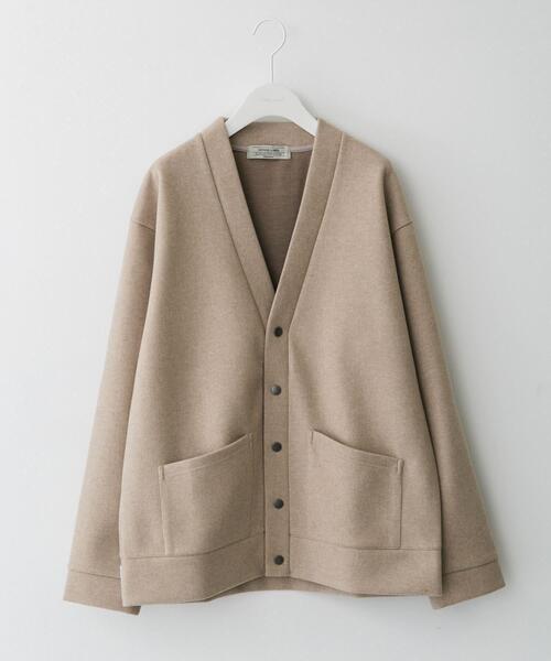 URBAN RESEARCH Sonny Label(アーバンリサーチサニーレーベル)の「ストレッチメルトンカーディガン(カーディガン/ボレロ・メンズ・ブルー系その他/ライトベージュ/チャコールグレー/ブラック・MEDIUM/LARGE)」の3枚目の写真
