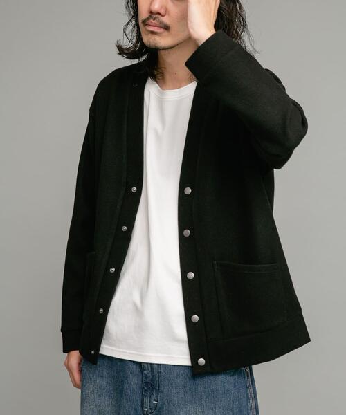 URBAN RESEARCH Sonny Label(アーバンリサーチサニーレーベル)の「ストレッチメルトンカーディガン(カーディガン/ボレロ・メンズ・ブルー系その他/ライトベージュ/チャコールグレー/ブラック・MEDIUM/LARGE)」の18枚目の写真