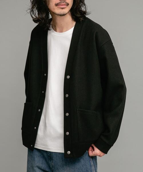 URBAN RESEARCH Sonny Label(アーバンリサーチサニーレーベル)の「ストレッチメルトンカーディガン(カーディガン/ボレロ・メンズ・ブルー系その他/ライトベージュ/チャコールグレー/ブラック・MEDIUM/LARGE)」の19枚目の写真