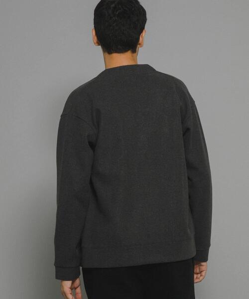 URBAN RESEARCH Sonny Label(アーバンリサーチサニーレーベル)の「ストレッチメルトンカーディガン(カーディガン/ボレロ・メンズ・ブルー系その他/ライトベージュ/チャコールグレー/ブラック・MEDIUM/LARGE)」の6枚目の写真