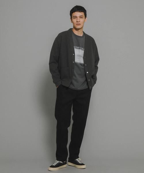 URBAN RESEARCH Sonny Label(アーバンリサーチサニーレーベル)の「ストレッチメルトンカーディガン(カーディガン/ボレロ・メンズ・ブルー系その他/ライトベージュ/チャコールグレー/ブラック・MEDIUM/LARGE)」の7枚目の写真