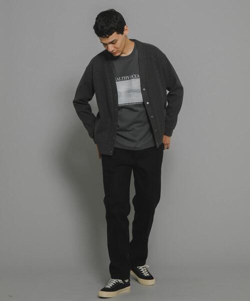 URBAN RESEARCH Sonny Label(アーバンリサーチサニーレーベル)の「ストレッチメルトンカーディガン(カーディガン/ボレロ・メンズ・ブルー系その他/ライトベージュ/チャコールグレー/ブラック・MEDIUM/LARGE)」の8枚目の写真