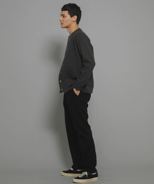 URBAN RESEARCH Sonny Label(アーバンリサーチサニーレーベル)の「ストレッチメルトンカーディガン(カーディガン/ボレロ・メンズ・ブルー系その他/ライトベージュ/チャコールグレー/ブラック・MEDIUM/LARGE)」の9枚目の写真
