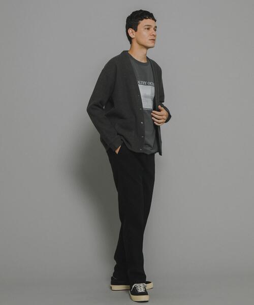 URBAN RESEARCH Sonny Label(アーバンリサーチサニーレーベル)の「ストレッチメルトンカーディガン(カーディガン/ボレロ・メンズ・ブルー系その他/ライトベージュ/チャコールグレー/ブラック・MEDIUM/LARGE)」の12枚目の写真