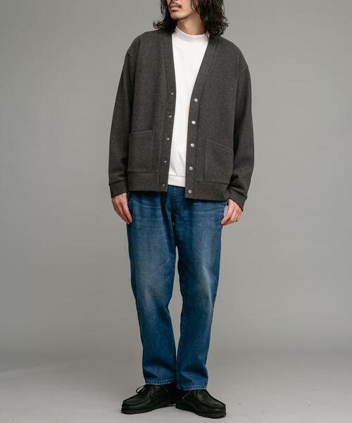 URBAN RESEARCH Sonny Label(アーバンリサーチサニーレーベル)の「ストレッチメルトンカーディガン(カーディガン/ボレロ・メンズ・ブルー系その他/ライトベージュ/チャコールグレー/ブラック・MEDIUM/LARGE)」の15枚目の写真