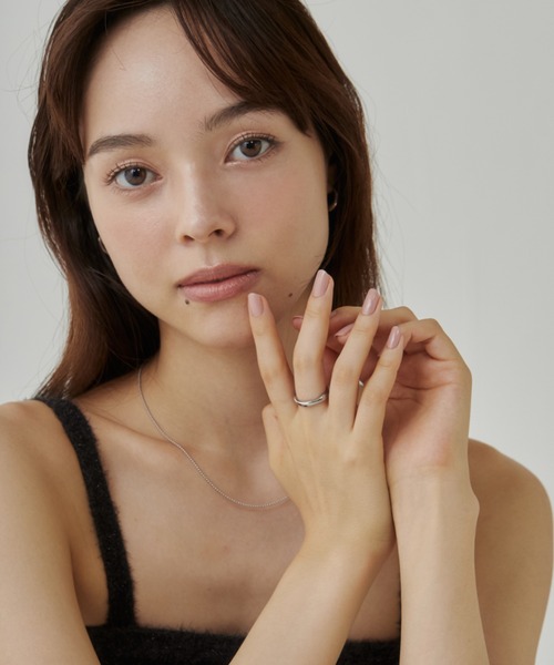 ciite' surgical stainless(シーテサージカルステンレス)の「【 金属アレルギー対応 】 ニュアンスリング サージカルステンレス(リング・レディース・ゴールド/シルバー・11号/13号/15号)」の16枚目の写真