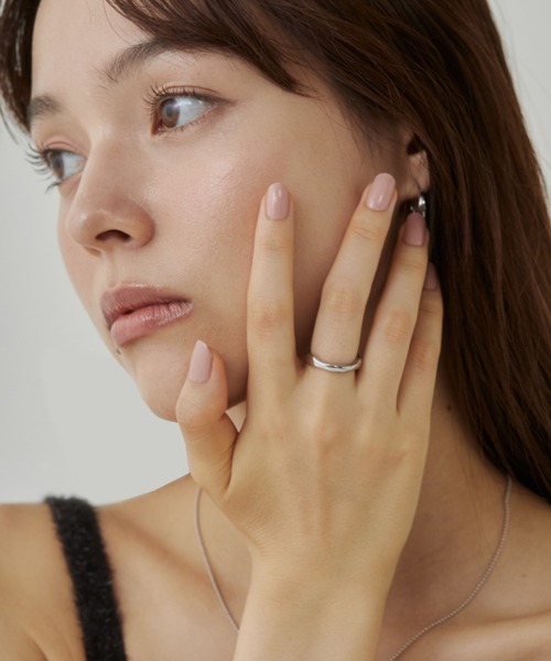 ciite' surgical stainless(シーテサージカルステンレス)の「【 金属アレルギー対応 】 ニュアンスリング サージカルステンレス(リング・レディース・ゴールド/シルバー・11号/13号/15号)」の17枚目の写真