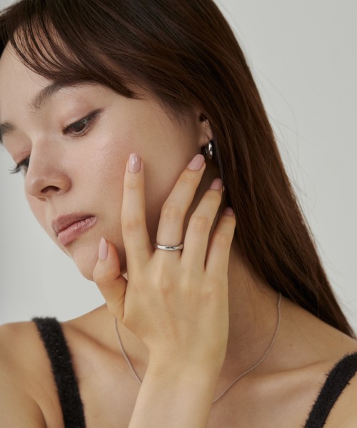 ciite' surgical stainless(シーテサージカルステンレス)の「【 金属アレルギー対応 】 ニュアンスリング サージカルステンレス(リング・レディース・ゴールド/シルバー・11号/13号/15号)」の18枚目の写真